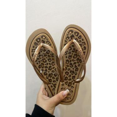 Imagem de Chinelo Slim Animals Original - Havaianas, Rose gold, 37/38