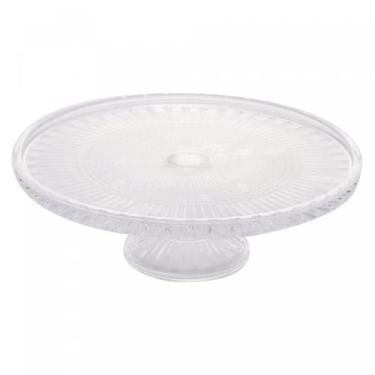 Imagem de Prato Para Bolo Com Pé Em Cristal 32 x 11Cm Queen Wolff