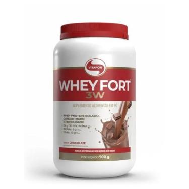 Imagem de Whey Fort 3W 900g Chocolate Vitafor