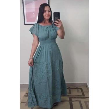 Imagem de Vestido Longo Verde - Feminino, Tam 40 - BELMODAS