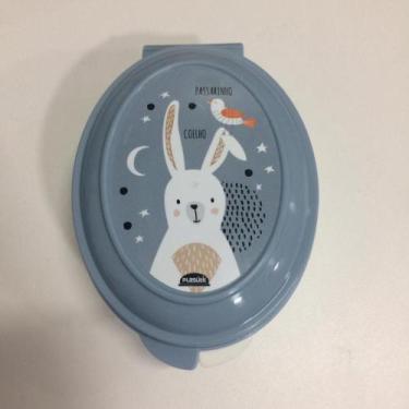 Imagem de Saboneteira De Plástico Com Tampa Fixa Baby - Plasutil - Plasútil