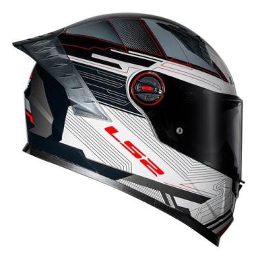 Imagem de Ls2 capacete ff358 pro digital blk/white, Black/White