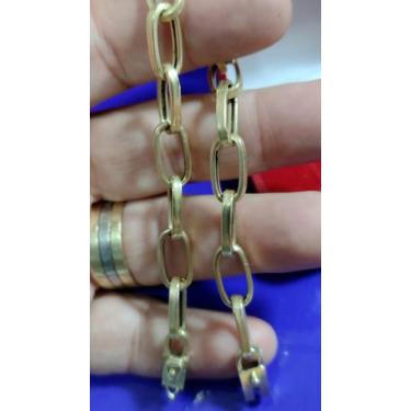 Imagem de Ouro 18 kilates Pulseira Baquert Oco 6 mm 8.50 Gramas Pulseira Oca - P