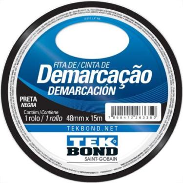 Imagem de Fita Demarcacao Solo Tekbond 48X15M Preta - TEK BOND, Preto