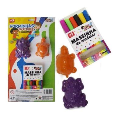 Imagem de Forminhas para Massinha de Modelar 1024A Brinquedo Educativo em Plásti