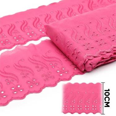 Imagem de Bordado Inglês 10,0cm BP088 Rosa Chiclete - 13,7 Metros  artePunto