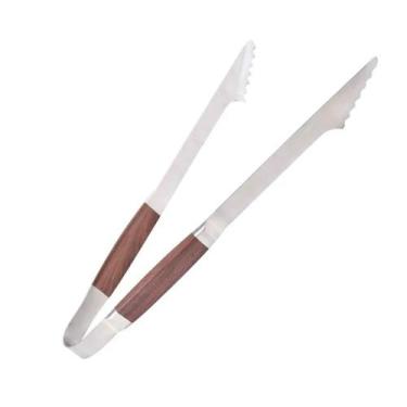 Imagem de Pinça para churrasqueiras em aço inox Kenya 43cm x 5cm