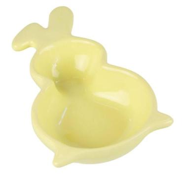 Imagem de Petisqueira De Coelho Páscoa Amarelo Cerâmica Luiz Salvador