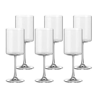 Imagem de Jogo De 6 Taças Para Vinho Tinto 480ml Kubitto Crystal Bohemia