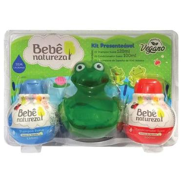 Imagem de Kit Bebê Natureza Suave Shampoo+Cond+Saboneteira Meu Sapinho