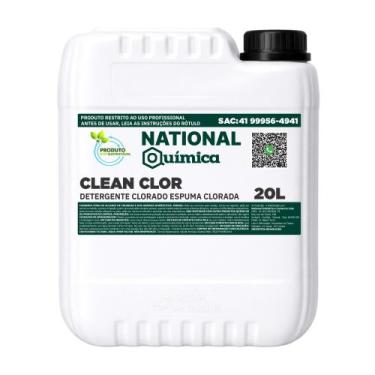 Imagem de Detergente Clorado Espumante 20 L Clean Clor National Química