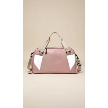 Imagem de Bolsa De Mão De Bordo Viagem Grande Rosa 10kg - Congratulations Store