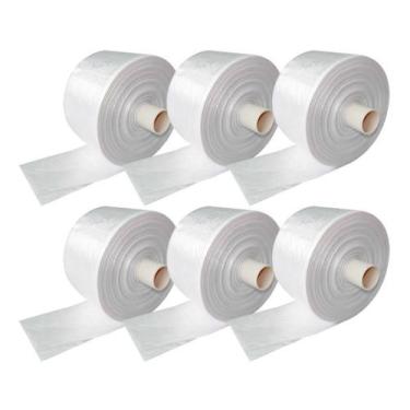 Imagem de 6 un bobina saco plastico fundo estrela medidas diversas pmg medidas:t