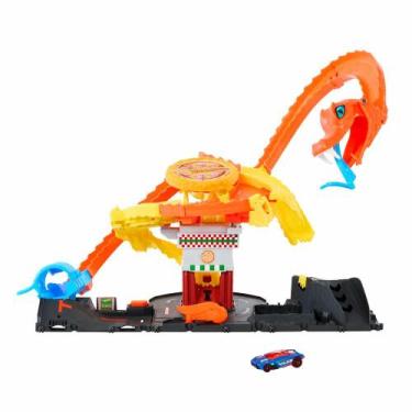 Imagem de Conjunto e Pista - Hot Wheels City - Ataque de Cobra vs Pizzaria - Mat