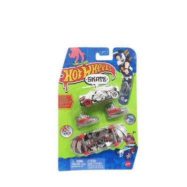 Imagem de Hgt71 hot wheels skate de dedo com tenis e carro hvk51 (43459) - MATTE