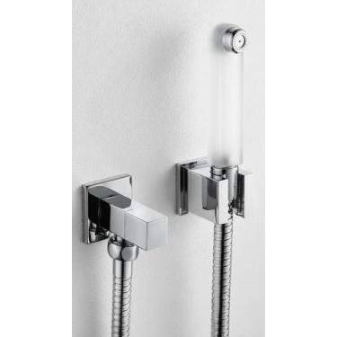 Imagem de Ducha Higiênica Quadrada Metal Completa 1/4 Volta - Congratulations St