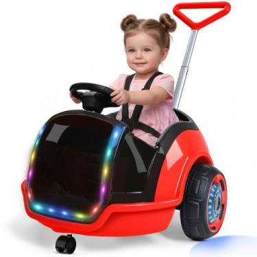 Imagem de Carrinho de Empurrar ANPABO 3 em 1 Elétrico Vermelho 1,5 a 3 anos