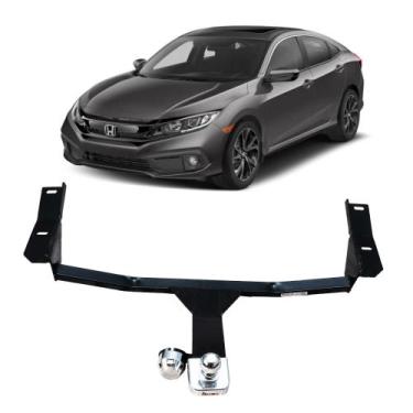 Imagem de Engate Braconi New Civic 17/23 G10 Não Precisa Furar Bola Cromada Traç