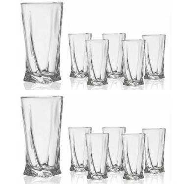 Imagem de Jogo Com 12 Copos De Vidro 270ml Twist Casambiente