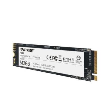 Imagem de SSD Patriot P300, 512GB, M.2 2280 PCIE, Leitura ate 1.700 MB s, Gravac