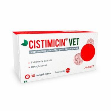 Imagem de Cistimicin Vet 30 Comprimidos Suplemento Urinário para Cães e Gatos Av