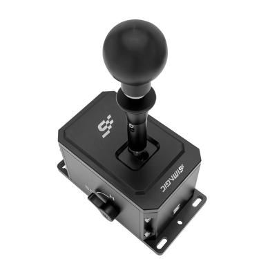 Imagem de Câmbio Gamer DS-8X Simagic Modo Duplo Sequencial e H Ajuste de Resistência Construção em Metal Bivolt Preto e Aço