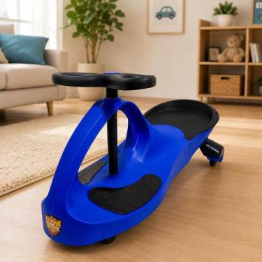 Imagem de Super Car Infantil Giratorio - Azul e Preto - UNITOYS