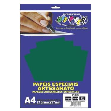 Imagem de Papel Especial Plus Verde 180g A4 20fls - Off Paper