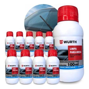 Imagem de Kit 10 Limpa Para Brisa Wurth 100ml Limpador Vidros Fluidos - Congratu