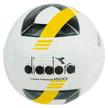 Imagem de Bola Futebol de Campo Diadora Profissional Veloce Pu, Branco, Preto, Ú