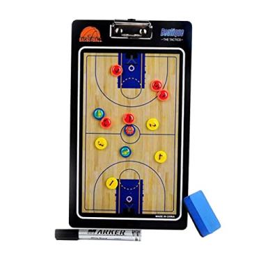 Imagem de Fancyes Tábua de treinamento de basquete profissional para treinadores de dupla face Clipboard Dry Erase Guiding Board Acessórios de basquete