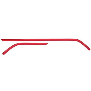 Imagem de Acabamento da tampa da moldura de saída de ar, 2 peças de moldura de saída de ar de carro ABS vermelho para Honda Civic 10th 2016-2018