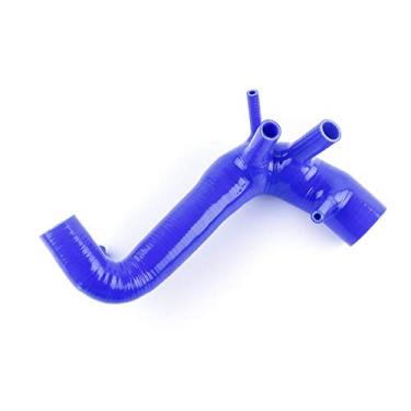 Imagem de LUXERAD Tubo de mangueira de admissão de silicone de desempenho de 3 camadas 4,5 mm para VW Polo 1.8T GTI 9N Ibiza FR MK4 Cupra (azul)