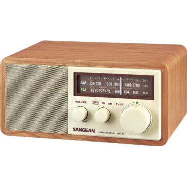 Imagem de Cabine de madeira Sangean WR11 AM/FM top RADIO