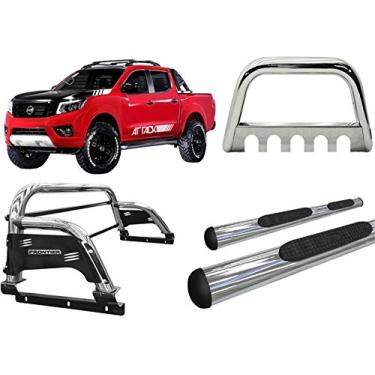 Imagem de KIT QUEBRA MATO+SANTO ANTONIO H3+ESTRIBO FONTIER 17/20 CROMO