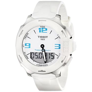 Imagem de Tissot Relógio masculino branco T0814201701701 mostrador analógico quartzo