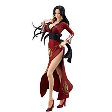 Imagem de Banpresto vestido vermelho de uma peça de estampa do filme Glitter & Glamours Boa Hancock