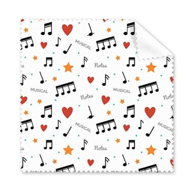 Imagem de Óculos de limpeza com notas musicais com corações de estrelas, 5 peças