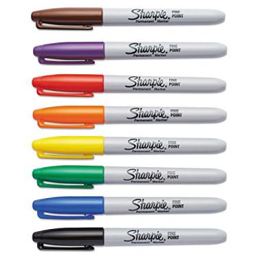 Imagem de SHARPIE Marcador Permanente De Ponta Fina Sharpie 30078 Sortido 8/Conjunto