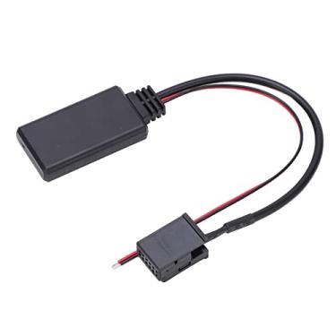 Imagem de Módulo AUX IN de carro adaptador de áudio Bluetooth de 12 pinos para atualização Durável preto