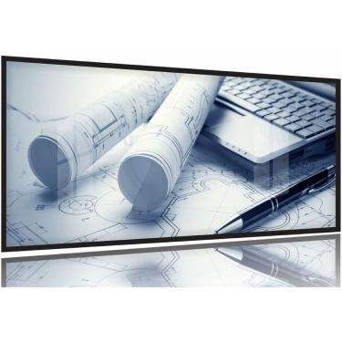 Imagem de Quadros Decorativos Engenheiro Projeto 130x60 Moldura Preta 2x2