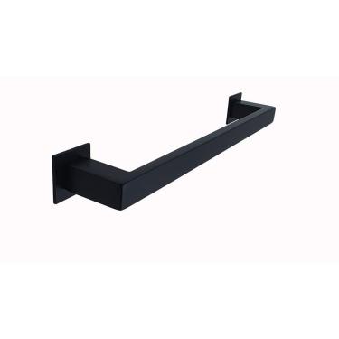 Imagem de Porta Toalha De Parede Jacaraipe 40cm Preto Inox