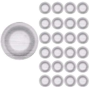 Imagem de Jogo Prato Redondo Raso Duralex 23cm Diamente Refeição 24Un