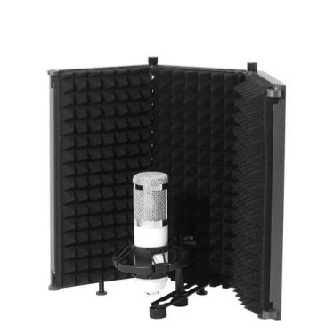 Imagem de Difusor Acústico,Filtro Vocal Booth Com 3 Painéis Dobráveis - Aj Som A