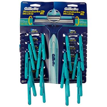 Imagem de Aparelho Barbear Prestobarba Ultragrip Cartela Movel, Azul, Gillete, 24 unidades