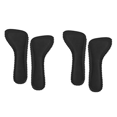 Imagem de YIJU 2 pares Palmilhas Alto, Pés Absorvente de Suor Autoadesivo Antiderrapante Mulheres Almofadas Inserções, Preto