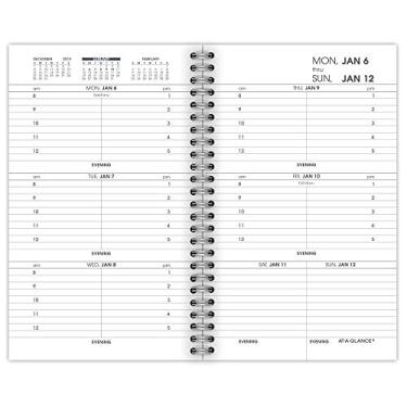 Imagem de AT-A-GLANCE 2020 Agenda semanal/livro de compromisso, 3-1/4" x 6-1/4", bolso, recarregável, preto (7000805), Nova Edição 2020