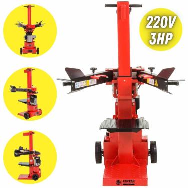 Imagem de Rachador De Lenhas Kawashima RL31250-E Elétrico 220V 3HP 15A Com Base Ajustável Para Uso Comercial