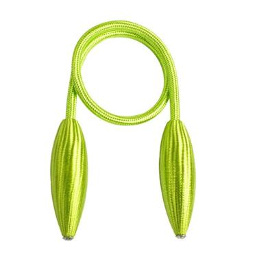 Imagem de Cintos de suspensão de liga de pelúcia de forma arbitrária cordas de retenção de cortina hastes acessórios, verde, 2 peças