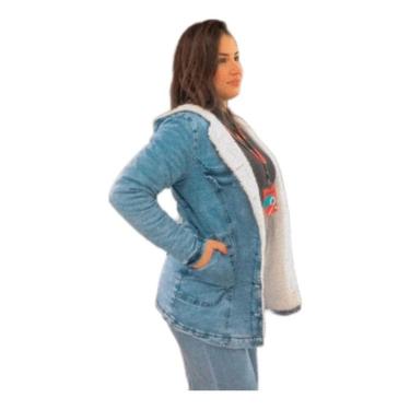 Imagem de Parka Feminina Com Capuz 100% Forrada Peluciada